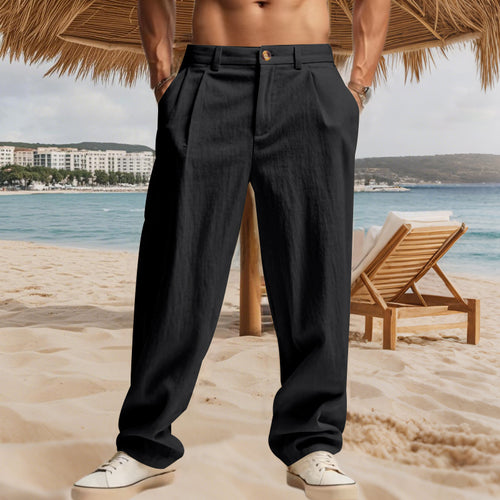 Casual Loose-Fit Business Straight-Leg Suit Trousers