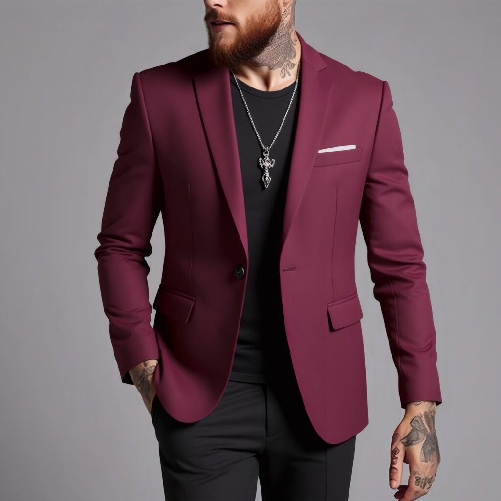 Fashionable Casual Korean-Style Slim-Fit Jacket
