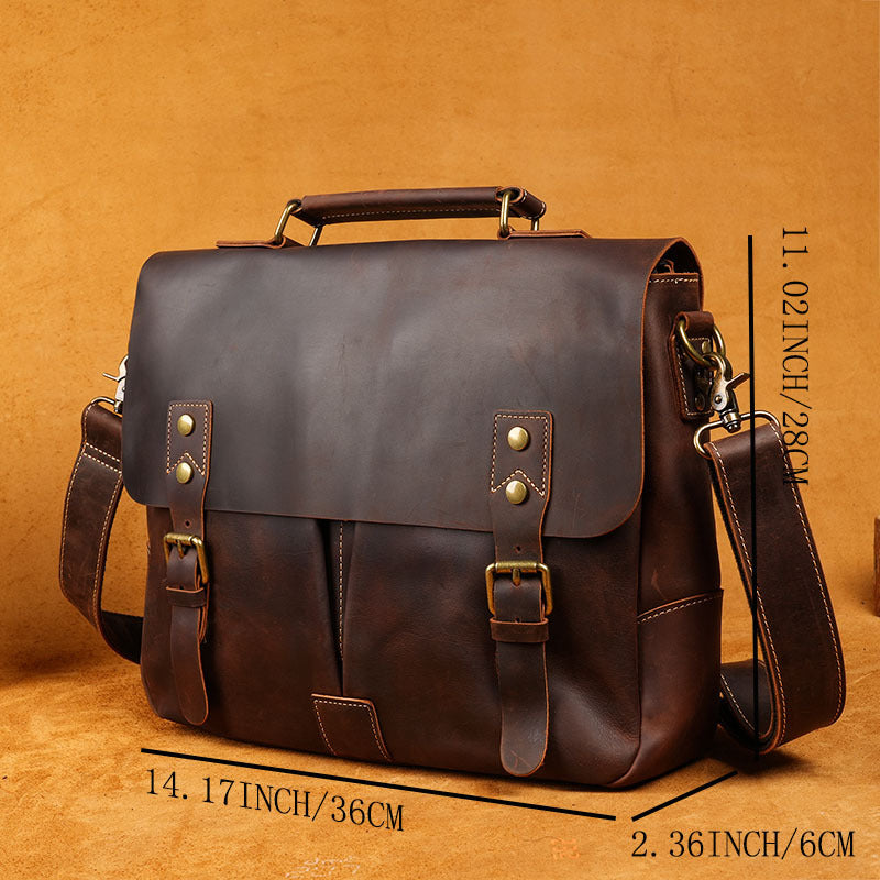 Business Briefcase Shoulder Crossbody Bag