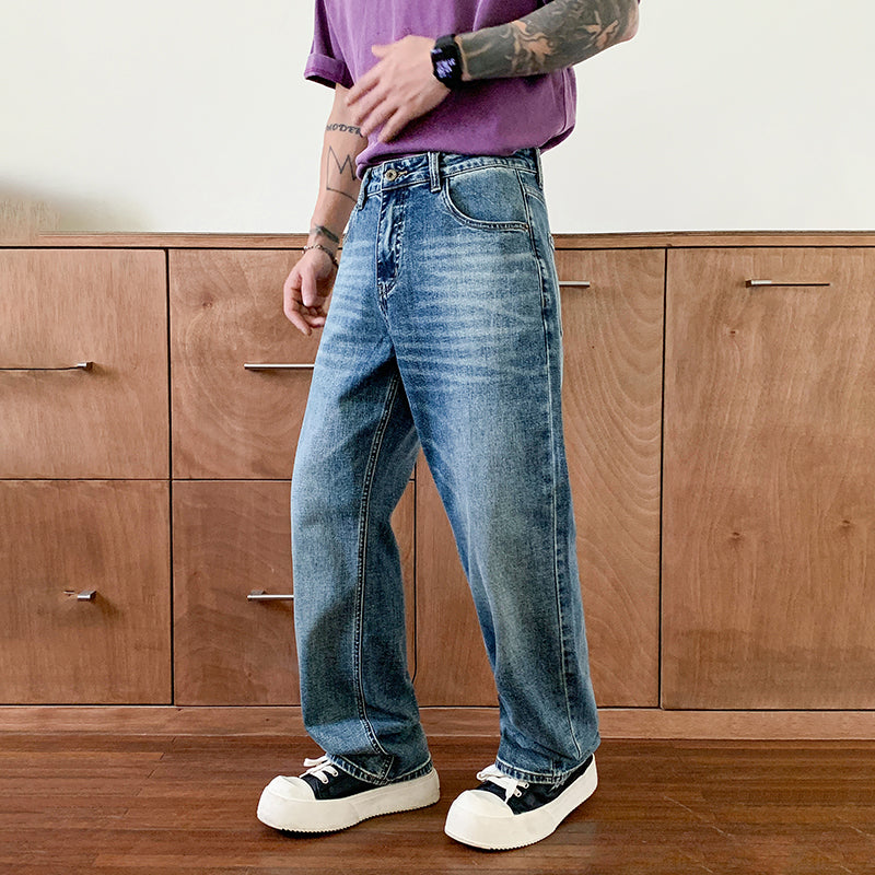 High-quality New Washed Blue Jeans