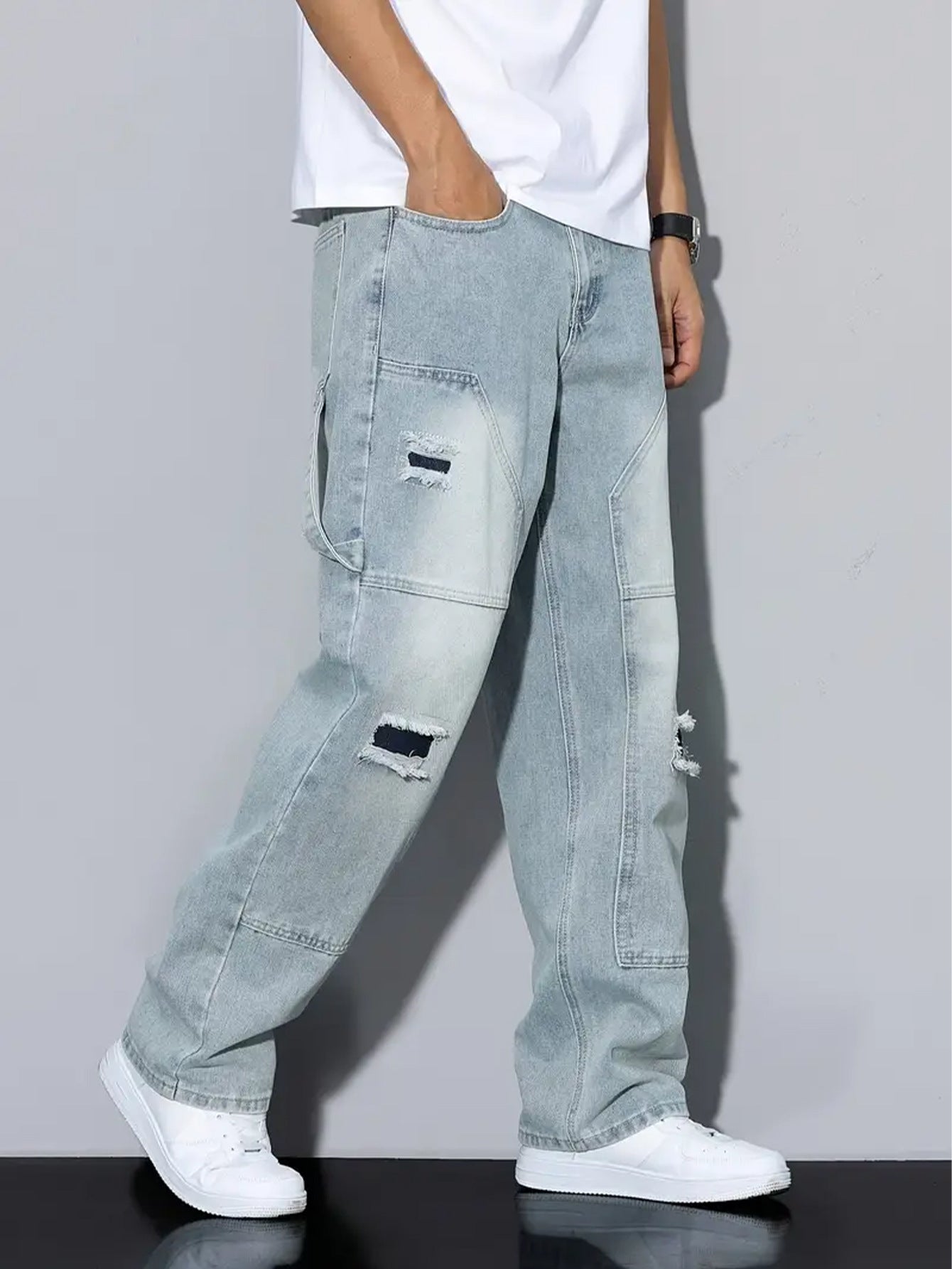 Light Blue Ripped Jeans