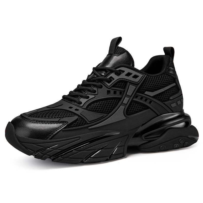 Men's Height-Boosting Casual Sneakers – Breathable Mesh Hidden Wedge Shoes