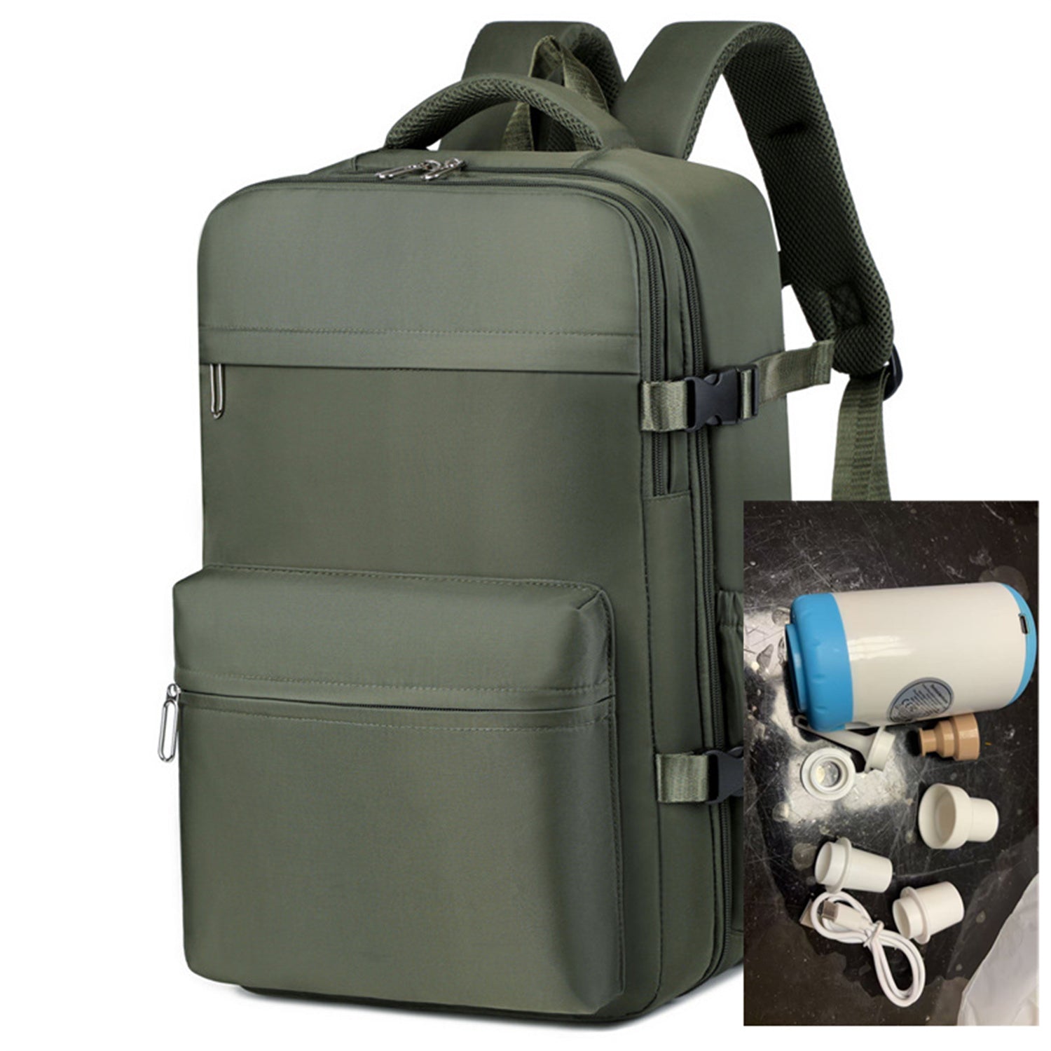 Business Simple Backpack with Compression Bag