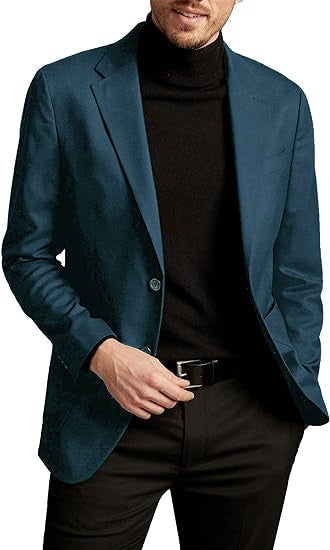 Men's Slim Fit Casual Jacket – Long Sleeve Commuter Style