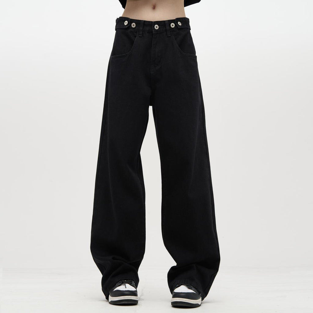New High-Street Trendy Wide-Leg Retro Loose Denim Pants