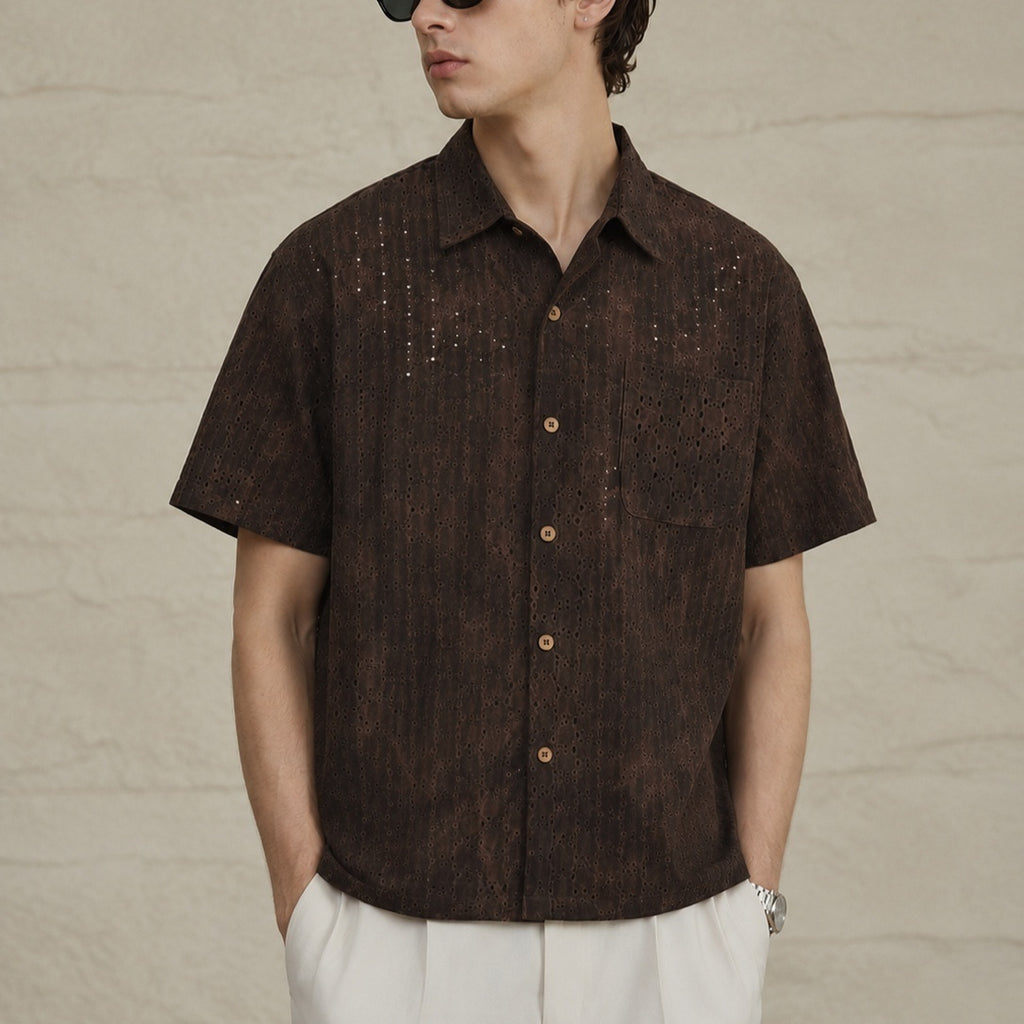 Retro Tie-Dye Loose Short-Sleeve Shirt