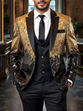 Casual Loose-Fit Ombre Sequin Blazer