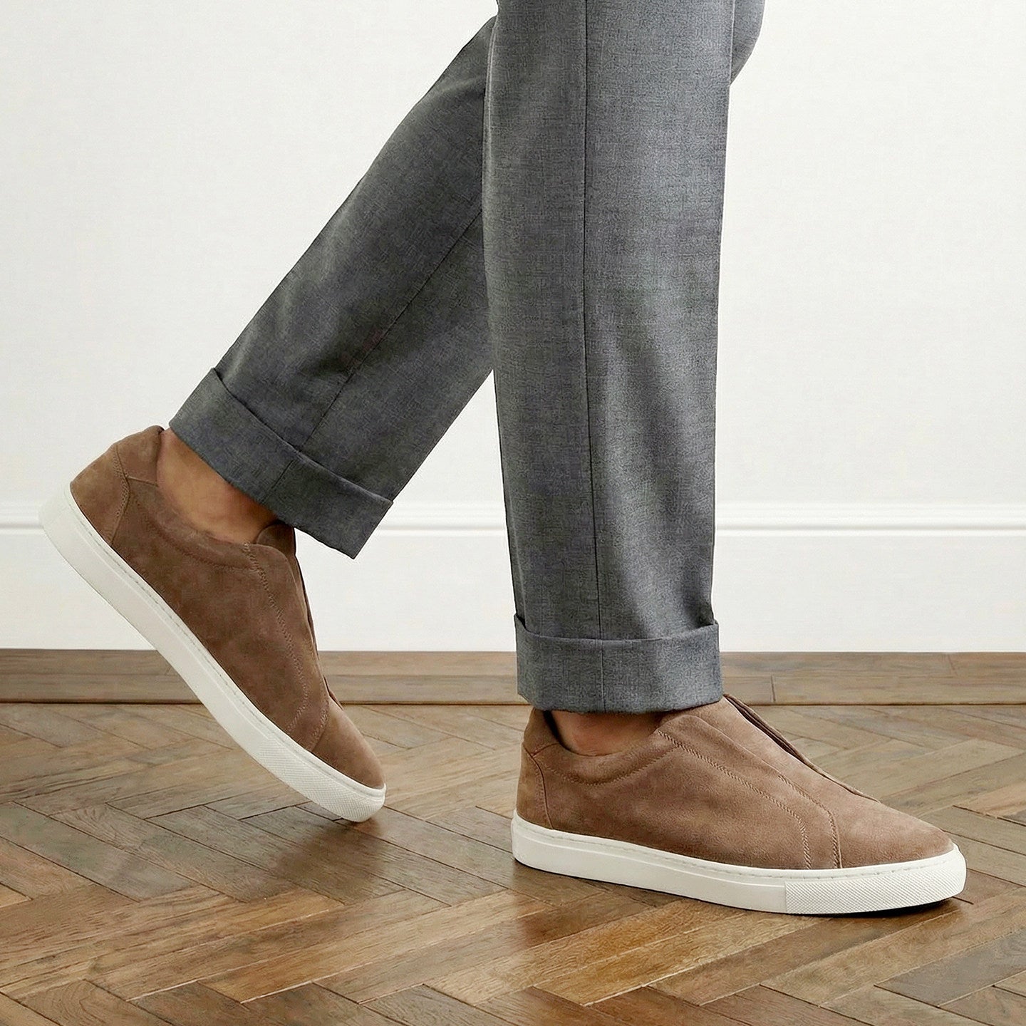 Round-toe Retro Breathable Casual Shoes