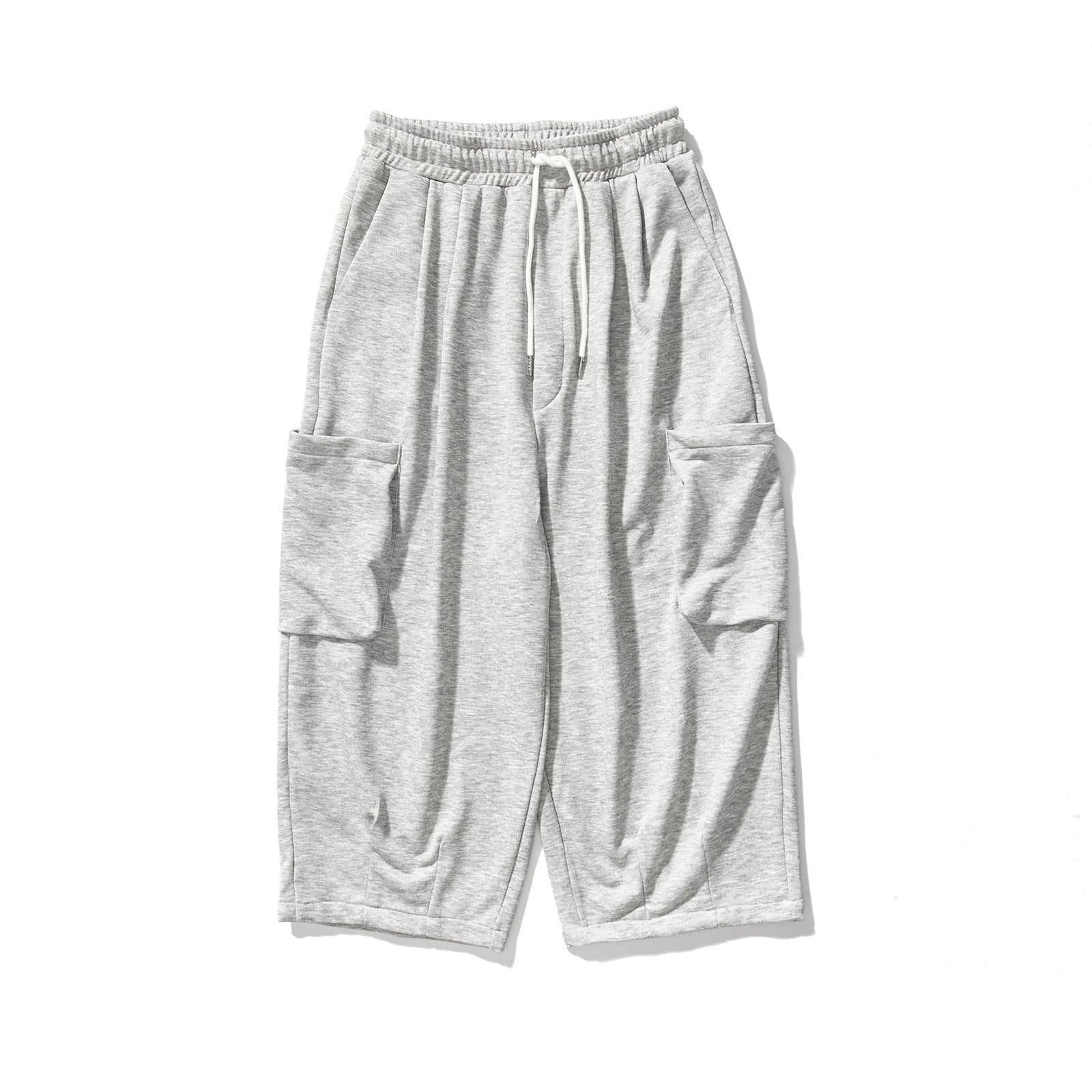 Mens Japanese-style Plus-size Straight-leg Wide-leg Sweatpants