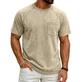 Men's Retro Raglan T-Shirt – Loose Fit Casual Crew-Neck Tee