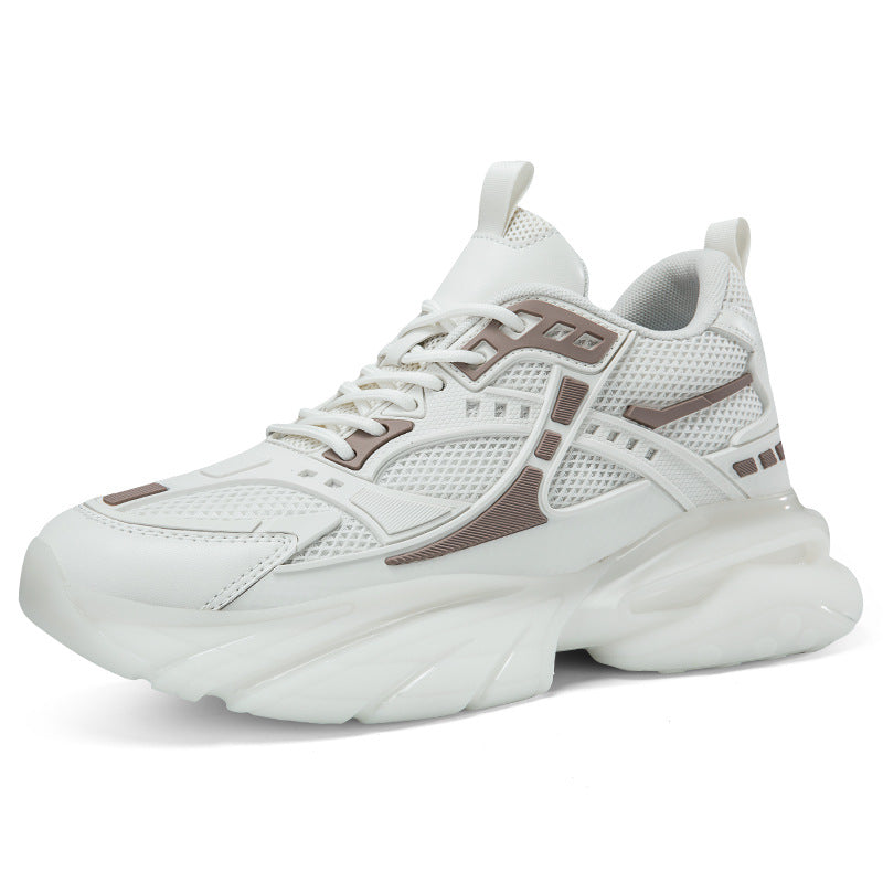 Men's Height-Boosting Casual Sneakers – Breathable Mesh Hidden Wedge Shoes
