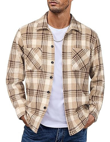 Button Up Casual Retro AutumnWinter Mens Shirt