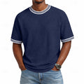 Men's Waffle-Weave Short-Sleeve T-Shirt – Breathable, Relaxed Fit