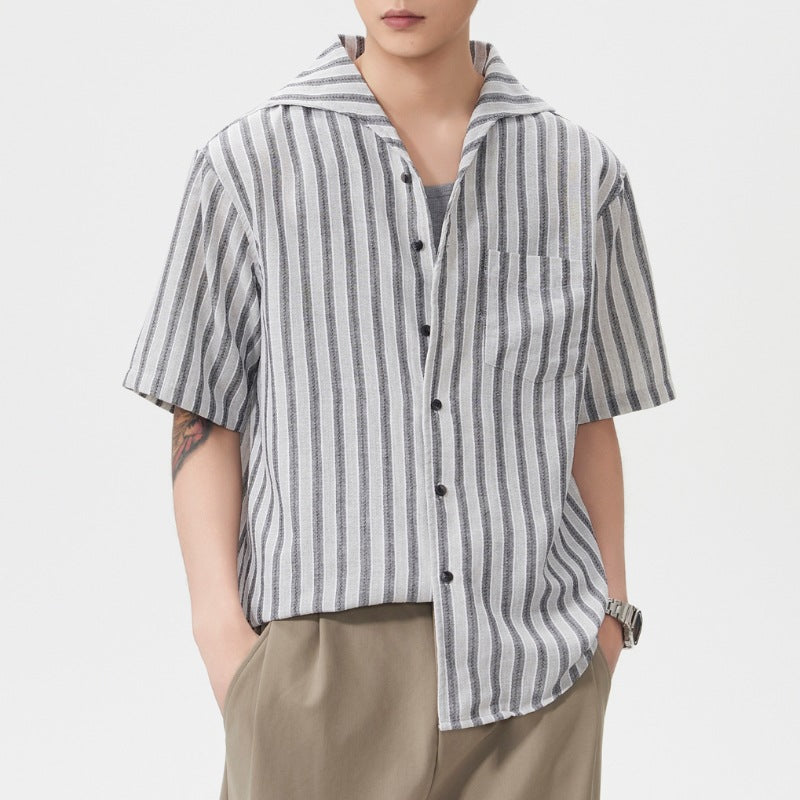 Short-Sleeve American-Style Trendy Loose Shirt