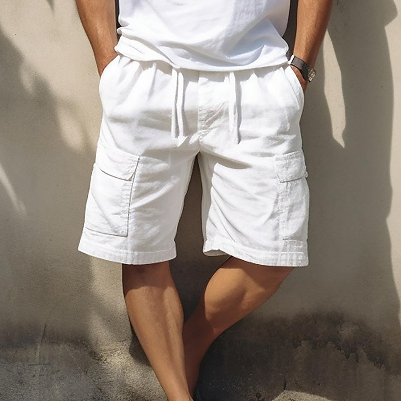 Men's Cotton Relaxed-Fit Multi-Pocket Casual Shorts – Lightweight & Breathable