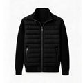 Stand-collar Patchwork Fashion Casual Zip-up Cardigan
