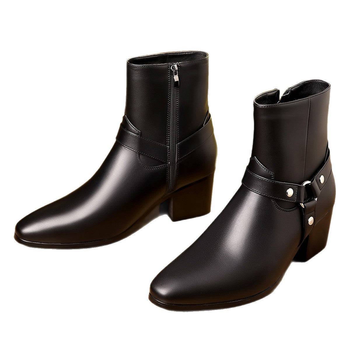 Fashionable British-style Pointed-toe Casual Boots
