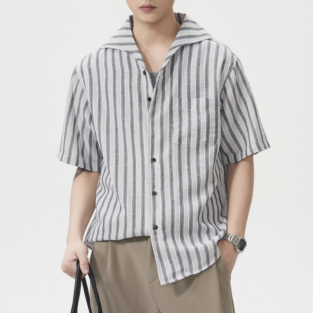 Short-Sleeve American-Style Trendy Loose Shirt