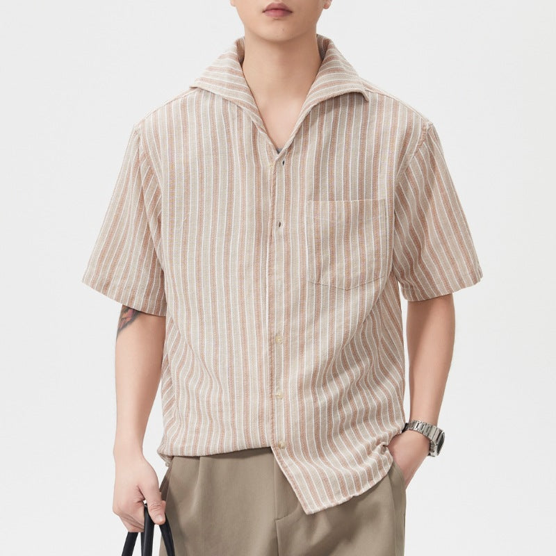 Short-Sleeve American-Style Trendy Loose Shirt