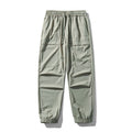 Men's Lightweight Nylon Drawstring Cropped Casual Pants