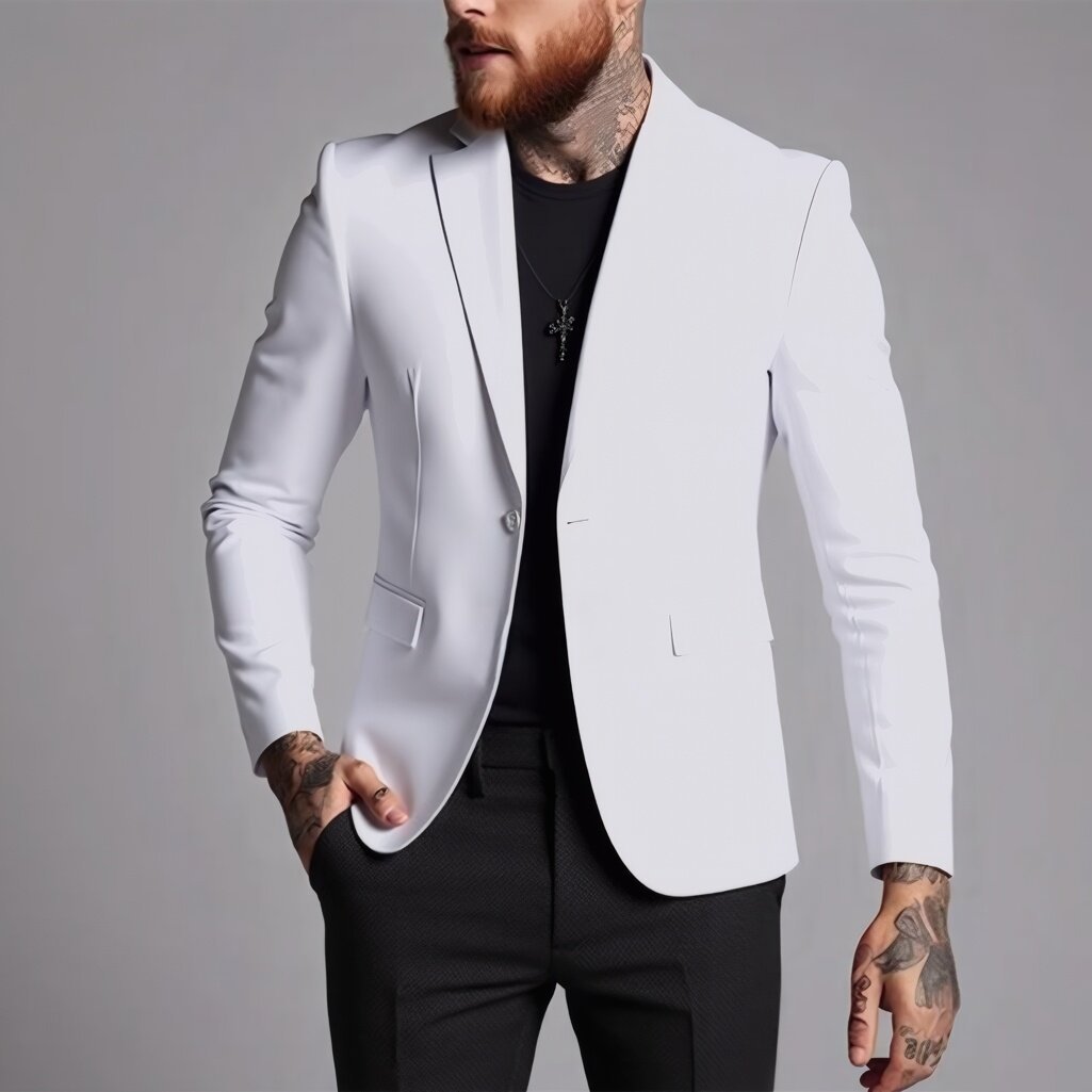 Fashionable Casual Korean-Style Slim-Fit Jacket