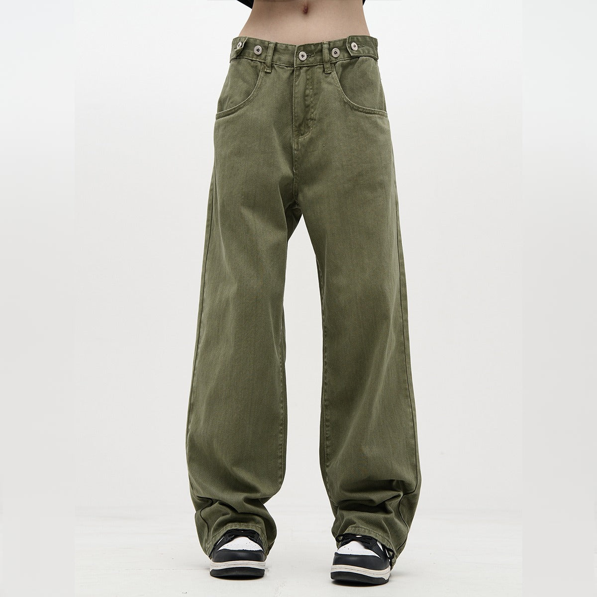 New High-Street Trendy Wide-Leg Retro Loose Denim Pants