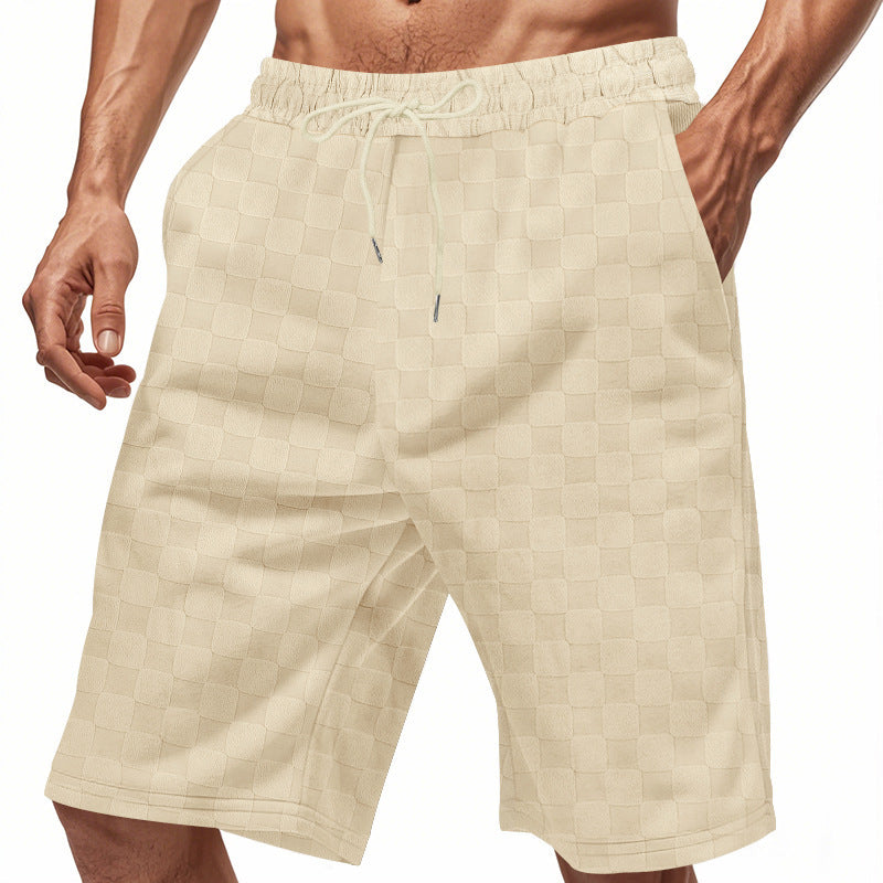 Men's Loose-fitting Casual Heavyweight Jacquard Shorts