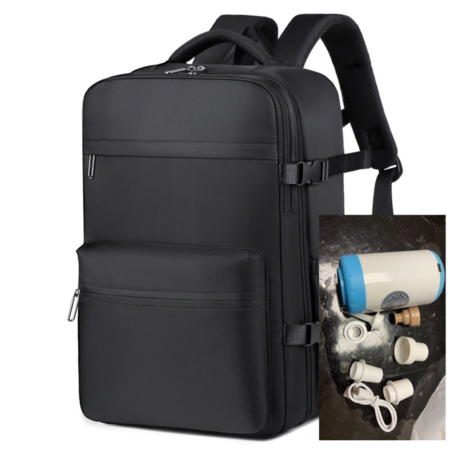 Business Simple Backpack with Compression Bag
