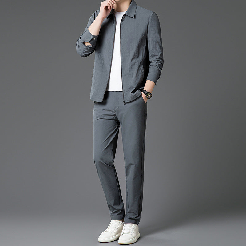 Mens New Stylish And Minimalist Two-piece Set