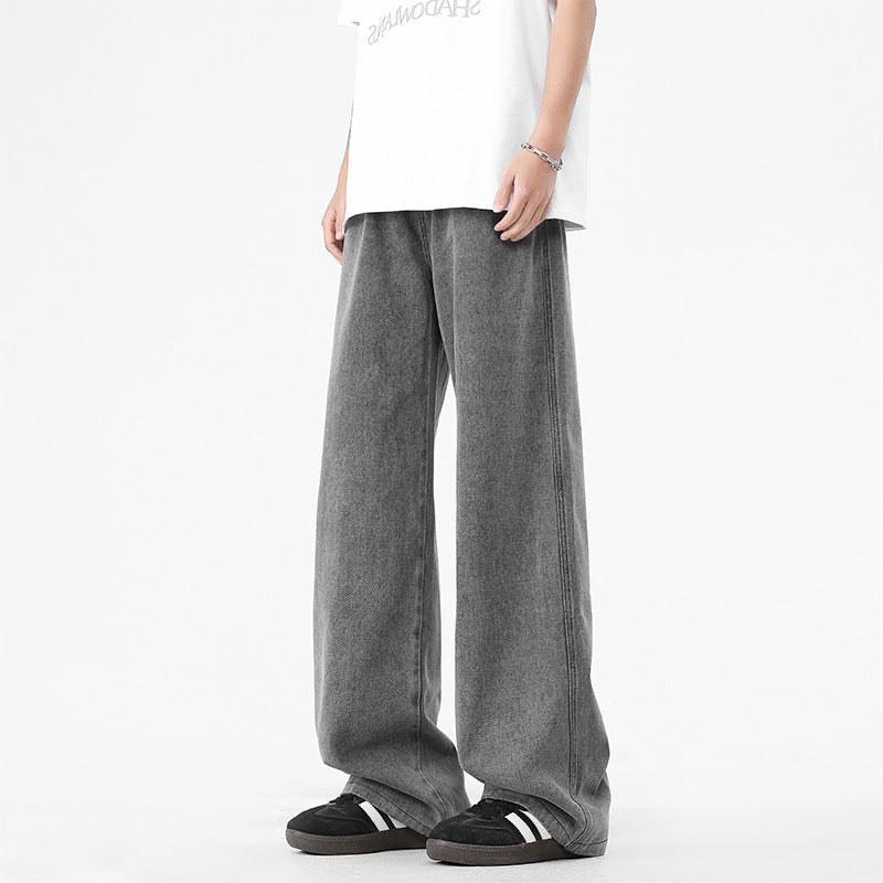 Men's Minimalist Straight-Leg Cotton-Blend Casual Jeans
