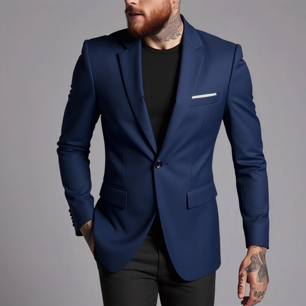 Fashionable Casual Korean-Style Slim-Fit Jacket