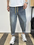 Loose-fit Harem Jeans With Elastic Waist