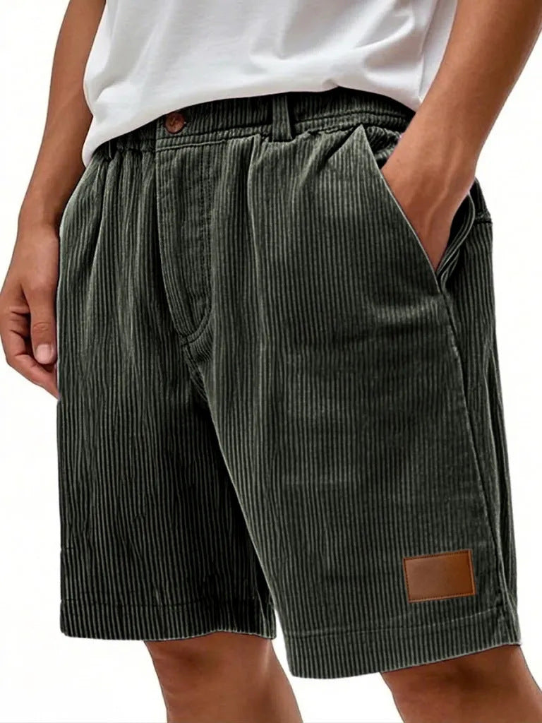 Men's Corduroy Relaxed-Fit Shorts – 10 Colors