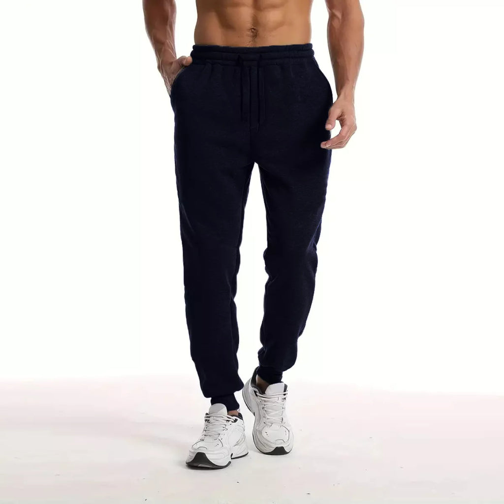 Men's Fleece-Lined Relaxed-Fit Jogger Pants – Warm & Casual