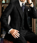 Men's 3-Piece Slim-Fit Suit Set – Jacket, Vest & Trousers, 8 Colours