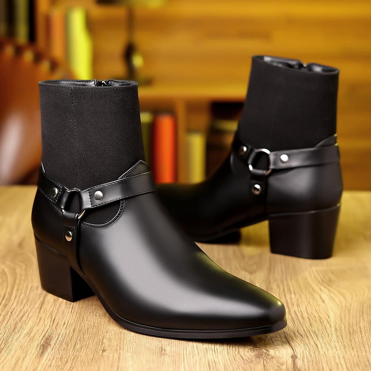 Fashionable British-style Pointed-toe Casual Boots