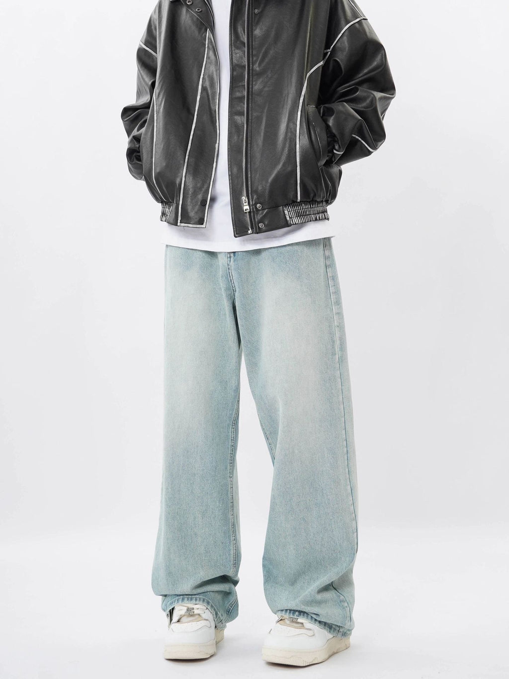 American Retro Denim Trousers For Men