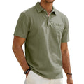 Linen Polo Shirt Loose-Fit Casual